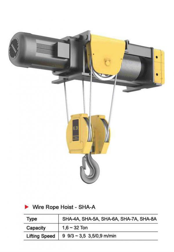Superior Wire Rope Hoist - SHA-A