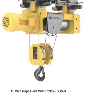 Superior Wire Rope Hoist With Trolley - SHA-B